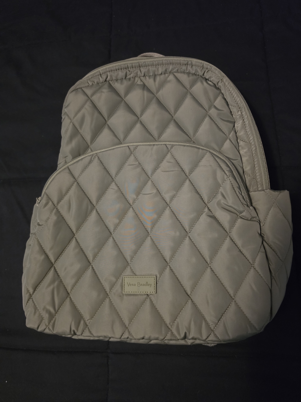 Vera Bradley Quilted Backpack in Olive Green